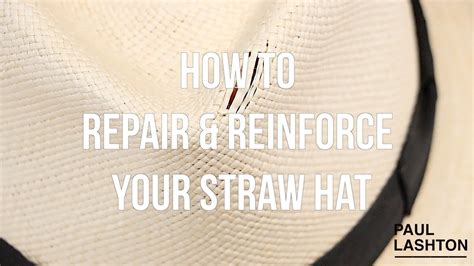 how to repair straw hat